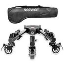 NEEWER Photography Tripod Dolly, Heavy Duty 33lbs Capacity Tripod Wheels with 2" Rubber Wheels for DSLR Cameras Camcorder Photo Video Lighting