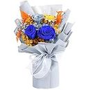 lovenfold Flowers for Delivery Prime,Preserved Flowers Bouquets,Blue Rose Bouquets That Last 1-3 Years,Gift for Her: Birthday Christmas Valentine's Day Mother's Day, Room Decorations