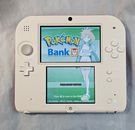 Nintendo 2DS Console White/ Red w Pokemon Bank And Pokemon Games