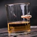 SMOKEY COCKTAIL Bullet Whiskey Glass for Men | Old Fashioned Whisky Glasses | 270 ml Set of 2
