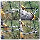 Texas Fence Fixer,Fence Repair Tool, Iron Garden Fence Fixer Repair Tool Professional Strong Corrosion Resistance Anti Rust Barbed Wire Stretcher Tool, for Garden Fence-Yellow||One Size