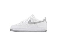 Nike Air Force 1 '07 Men's Shoes (FJ4146-100,White/LT Smoke Grey-White) Size 11
