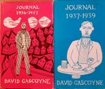 David Gascoyne - DIARIOS; 2 VOLS 1936-1937 Y 1937-1939: HC con DJ, Reino Unido 1a edición en muy buen estado+