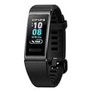 HUAWEI Band 3 Pro All-in-One Fitness Activity Tracker, 5ATM Water Resistance for Swim, 24/7 Heart Rate Monitor, Built-in GPS, Multi-Sports Mode, Sleep Tracking, Black, One Size
