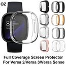 For Fitbit Versa 2 Versa 3 Sense Screen Protector Cover TPU Case Full Coverage