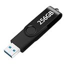 USB Flash Drive 256GB, Portable Thumb Drive: Memory Stick 256GB, Large Capacity USB Drive with Keychain, High-Speed USB 2.0 Data Storage Flash Drive 256GB for PC/Laptop