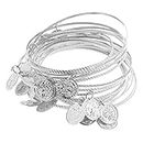MYADDICTION 20pcs Multiple Bangles Bracelets Fashion Jewelry for Belly Dancing Silver Clothing, Shoes & Accessories | Dancewear | Adult Dancewear | Belly Dancing