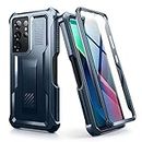 Dexnor Case for Samsung Galaxy S21 Ultra with Built-in Screen Protector Military Grade Armour Heavy Duty Front and Back 360 Full Body Protection Cover（with S Pen Holder）- Blue