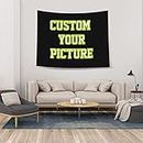 JINJUREN Custom Tapestry Upload Images Banners and Signs Customize For Bedroom 37 * 29 inch Horizontal