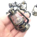 Lámpara de aceite de queroseno vintage mini accesorios de jardín casa de muñecas escena adornos hogar