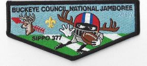 2017 National Jamboree OA Lodge 377 Sipp-O Flap Black Border