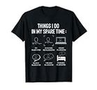 Things I Do In My Spare Time Rollercoaster Theme Park T-Shirt