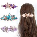Fashion Women Crystal Hair Clips Barrette Rhinestone Flower Hair Pin Accessories