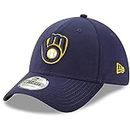 New Era MLB Team Classic 39THIRTY Stretch Flex Fit Hat Cap, Milwaukee Brewers Home, Small-Medium