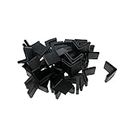 S SYDIEN 40Pcs L-Shaped Rubber Furniture Feet Cover Angle Iron Table Leg Anti-Slip Foot Caps Protectors for Chair, Table, Shelf, Bed (35x35mm)