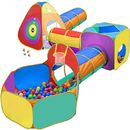 "Kids Play Tent & Tunnel Set w/ Ball Pit, Dart Game - Best Gift for 3-5 Yr Olds"