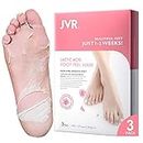 Foot Peel Mask - 3 Pairs - Exfoliating Peeling Callus Remover, Repairs Cracked Heels & Dead, Dry Skin, for Smoother and Softer Feet (Rose)