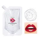 50 ml transparente, klare, feuchtigkeitsspendende DIY-Lipgloss-Basis Lippenbalsam-Materialgel, organische Lipctisk Lip Glow-Lippenglasurbasis für eine prallere Lippenbildung