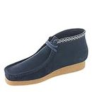Clarks Men's Shacre Boot Ankle, Navy Suede, 8