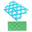 FineDecor Knot Styled Shape Fondant Quilt Mold Embosser Fondant Quilt Biscuit Mold Cookie Cutter for Cupcake Decoration and Cake Decorating DIY Tool - FD 3265
