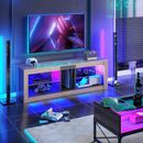 Rubbermaid Entertainment Center LED Gaming TV Stand For 55+ Inch TV Adjustable Glass Shelves 22 Dynamic RGB Modes TV Cabinet Game Console PS4 | Wayfair