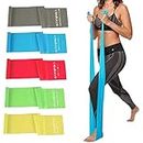 5 Pcs Professional Resistance Bands. Latex-Free, Elastic Band, Work Out Bands, Stretch Bands for Working Out Women or Men, Exercise Bands Set for Physical Therapy, Yoga, Pilates