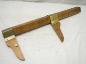 Antique Putnam's Cloth Fabric Measure Sewing Rule Tool Gauge Engraved Scale