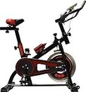 EVOLVE - Red Spin Bike Exercise Bike 10kg Flywheel with BLUETOOTH for FITNESS SMARTPHONE APPLICATION Home Gym Bicycle Cycling Cardio Training Indoor Heart Rate Monitor