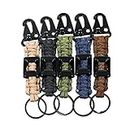 PARACORD PLANET Bottle Opener Paracord Carabiner Keychain – Sold Individually – Great for Survival, Storage, Emergency, Organization, Camping, Hiking, and Much More!