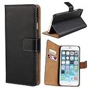 Cavor for iPhone 6 plus Case, for iPhone 6s plus Case iphone6 plus 5.5'',Premium PU Leather Folio Flip Wallet Stand Case Cover Magnetic Closure Phone Cases Book Design with Kickstand Feature & Card Slots--Black
