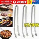 1-3X 39cm Sausage Turning Tongs Stainless Steel Barbecue BBQ Tongs Home Kitchen