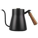 850ml Stainless Steel Drip Over Coffee Kettle Gooseneck with Wooden Handle Coffee, Tea & Espresso Appliances(WithWithout thermometerout Thermometer)