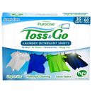 Purecise Toss & Go Laundry Detergent Sheets-Eco-Friendly Unscented Upto 60 Loads