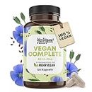 Vegan Multivitamin & Mineralien mit 14 Vitaminen u.a. B12, Jod, Eisen, Cholin (120 Kapseln hochdosiert) für Veganer & Vegetarier - Vegan Supplements - Vegetarier Vitamine - Multivitamin vegan