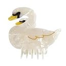 Swan Claw Clips, Cellulose Acetate Hair Accessories for Women, Retro Design, Animal-Inspired Collection, Idea Gift for Birthdays, Valentine's Day, Mother's Day, Graduation, and Daily Surprises