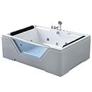 Whirlpool Bathtub Hydrotherapy 2 Persons and 8 Water Jets Hot tub 67" - Linda