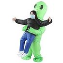 Zudoo Alien Carry People Cosplay Outfit, Easy To Wear Stylish Inflatable Alien Rider Costumes Fun Innovative Lightweight for Cosplay Partiy (Adult 150‑190cm)