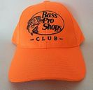 Bass Pro Shops Club Cap Hat Adjustable Strap Back One Size Orange Hunting