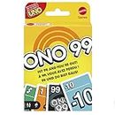 Mattel Games ONO 99 Card Game from Makers of UNO Game for Kids, Adults and Game Night, Add Numbers and Don't Go Over 99