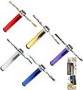 Star Magic Kaleidoscope Glitter Wand - 9 Inch Scope with a 12 Inch Glitter Wand - Liquid Motion Kaleidoscope. ONE Randomly Selected Color Kaleidoscope in A Gift Box