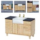Dollhouse Furniture Modern Sink Cabinet for Bathroom Doll House Accessories