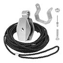 GRONGU Extension Ladder Rope & Pulley Kit Replacement Part Compatible with Werner Aluminum and Fiberglass Extension ladders Replacement for Werner 31-12 Pulley Kit and AC30-2 Extension Ladder Rope