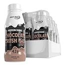 Best Body Nutrition - 42 g Protein Shake - Tray 8 x 500 ml Flasche - Chocolate Crush - trinkfertig und ohne Zuckerzusatz