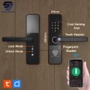 Smart Wifi biometrischer Fingerabdruck elektronisches Türschloss mit NFC, Schlüssel und Passwort