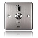 DSS Stainless Steel Switch Panel Door Exit Push Button Access Control (3/3) inches