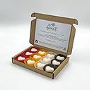 By Aurora UK, 12 Designer Perfume Inspired Soy Wax Melts Mixed Gift Box Set - Opium Noir, Extraterrestrial, Flower Explosion, Madame Millionaire