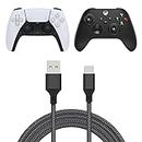 Charging Cable for Xbox Series X/Series S Controller, Long Fast Charging USB Type C Charger Cord Campatible with Sony PS5 Dual Sense Controllers, Switch Lite/Switch- 16.4ft