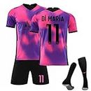 Soccer Jersey Kids Set Youth Football Sports Fans Shorts Kit for Boys and Girls Valentines Gifts