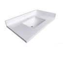 ratel Single Sink White Quartz Vanity Top 25.5"X 22.5"X1.5" in Gray | 1.5 H x 25.5 W x 22.5 D in | Wayfair RA-SVTWQ24