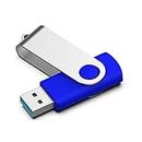 KOOTION Chiavetta USB 64 GB, USB 3.0 Pennetta USB Piccolo e Leggero Chiavi USB Metallo Blu Pen Drive 64GB Con indicatore LED Para Ordenador/TV/Coche/Player, ect (64 Go-3.0, Blu)